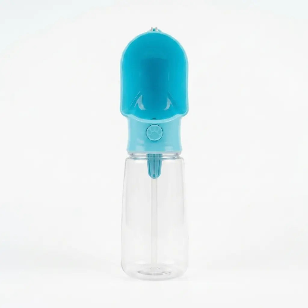 3In1 Pet Water Bottle - Portable 20Oz Leak Proof Container with Poop Bag Dispenser, Ideal for Travel, Hiking, and Outdoor Use